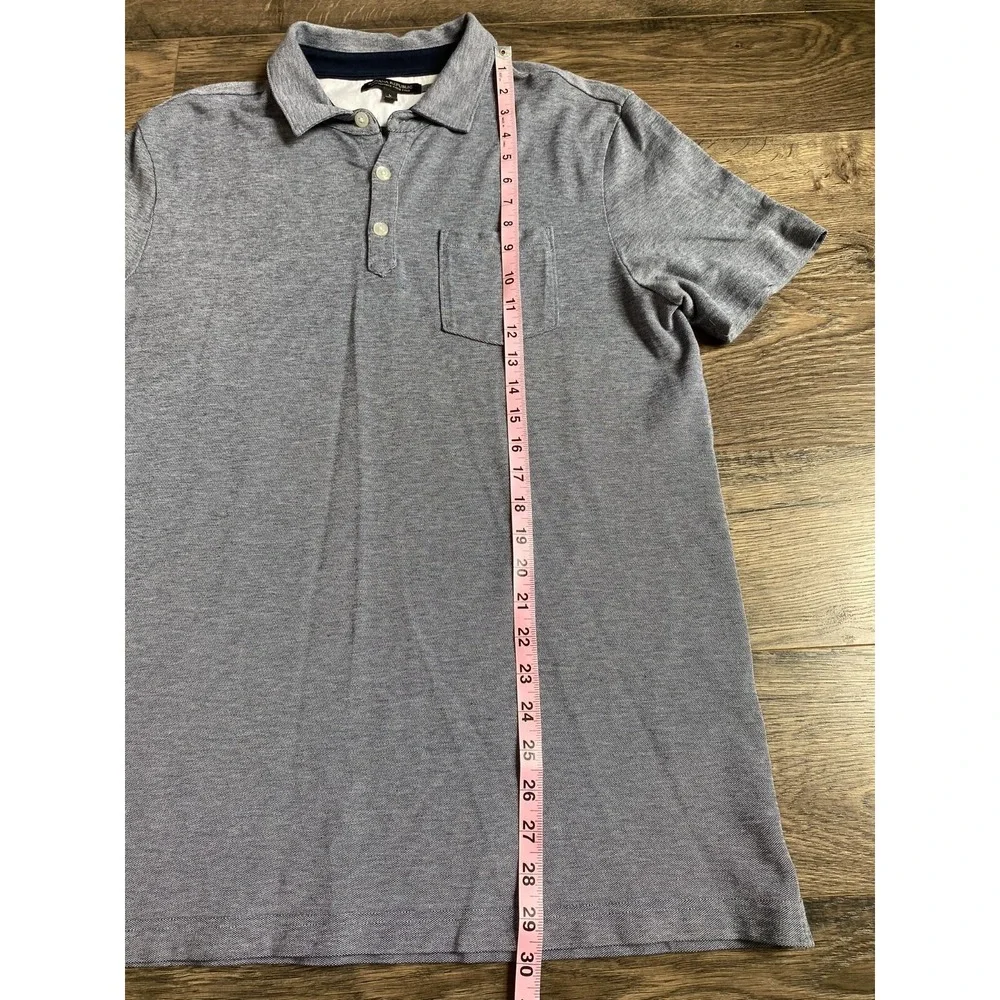 EUC Mens Banana Republic performance pique polo short sleeve stretch size L‎